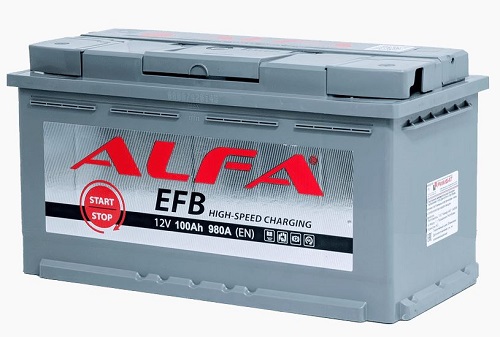 Аккумулятор ALFA, 12 В, 100 А/ч, 1000 А, артикул A100 231 09 0 R P